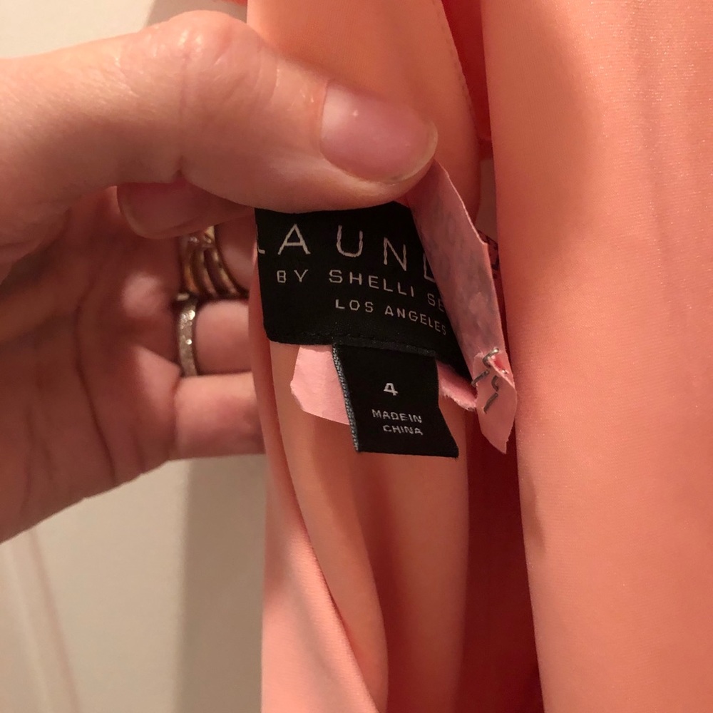 Pink Long Gown with Ruffled Back - Picture 7 of 13